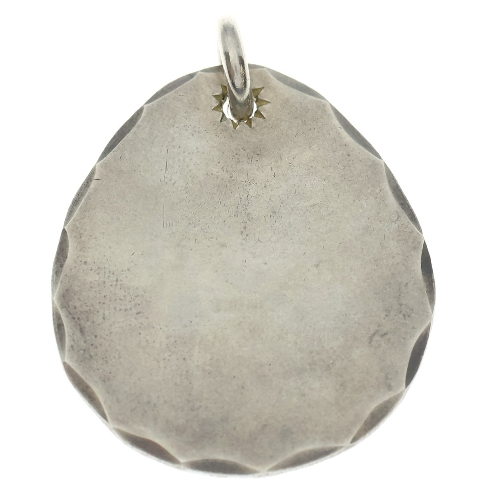 goro's (ゴローズ) 印台ズレ たたき大OLDメタル&ゴローズ刻印ビーズ goro's(ゴローズ) 印台ズレ たたきメタル大 ペンダントトップ シルバー