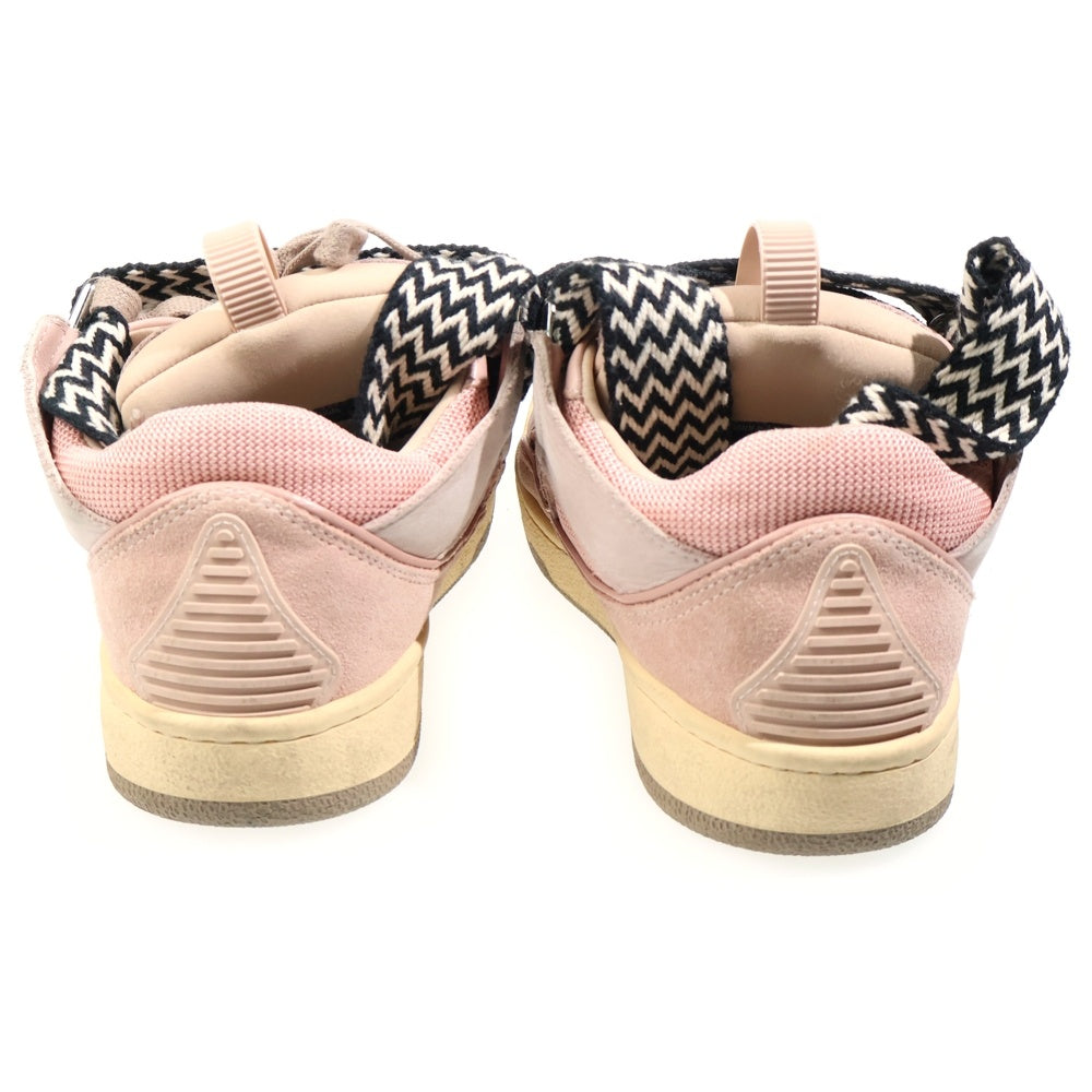 LANVIN(ランバン) CURB SNEAKERS レザーカーブ ローカットスニーカー ピンク レディース