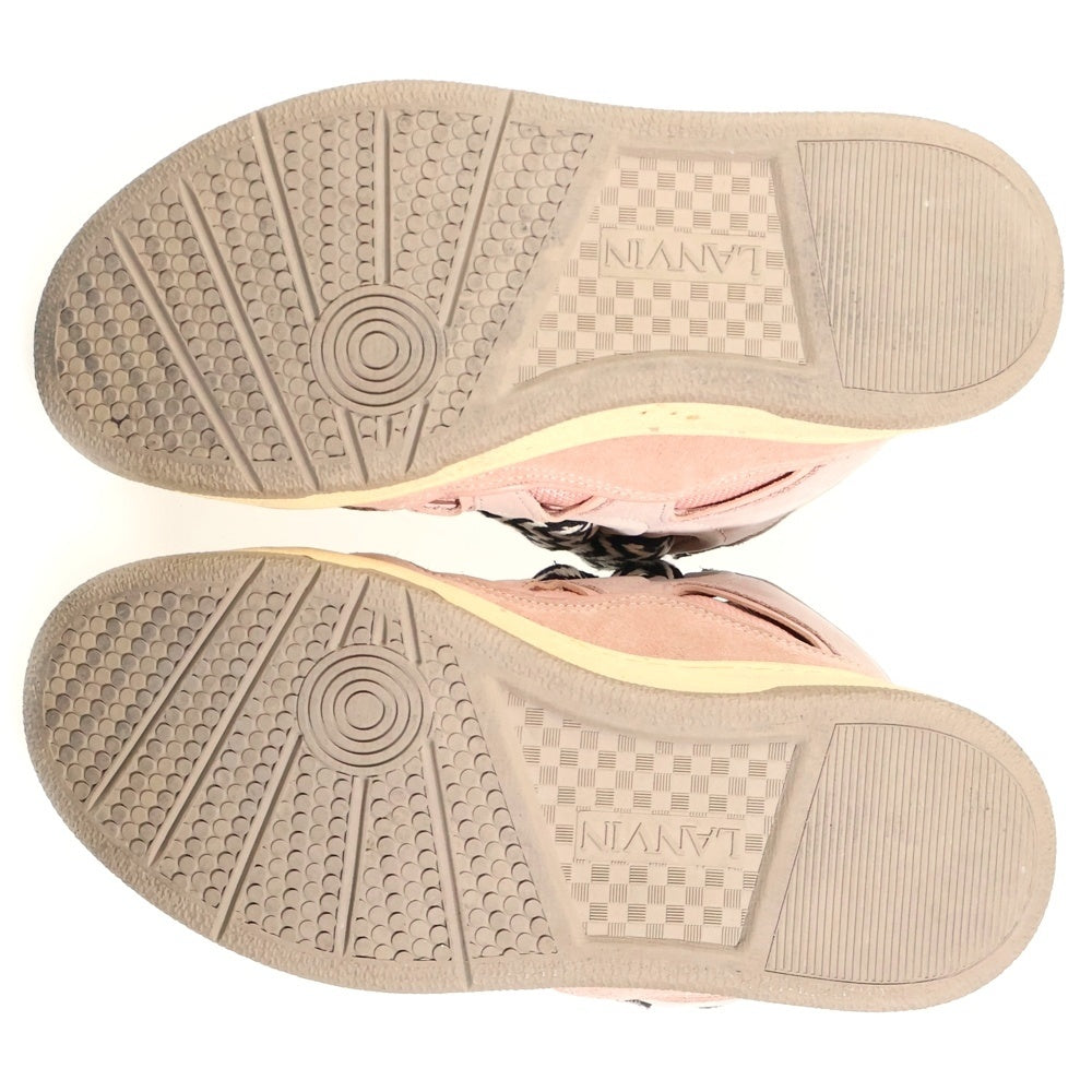 LANVIN(ランバン) CURB SNEAKERS レザーカーブ ローカットスニーカー ピンク レディース