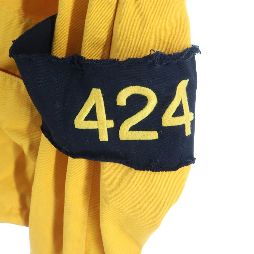 424(フォートゥーフォー) デニムモッズコートジャケット イエロー