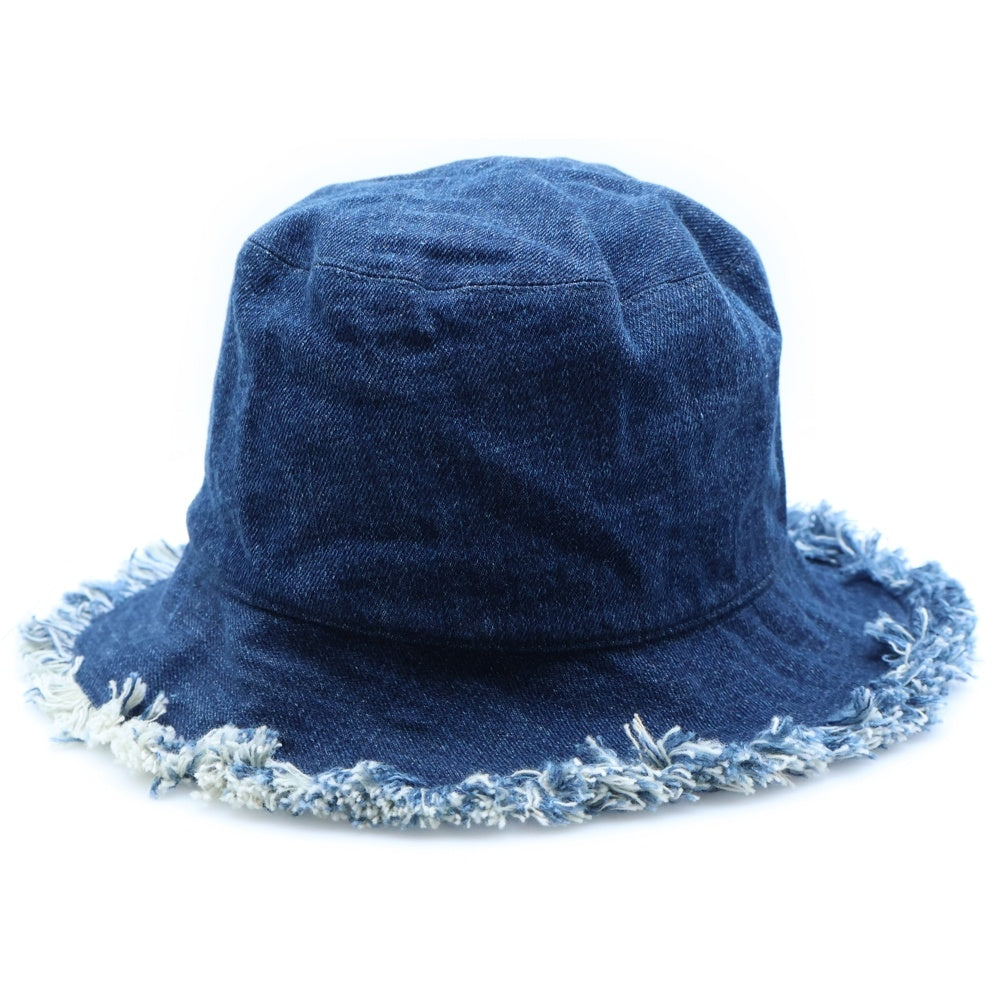 Christian Dior(クリスチャンディオール) フリンジデニムバケットハット 帽子 01DDN923G130 インディゴブルー レディース