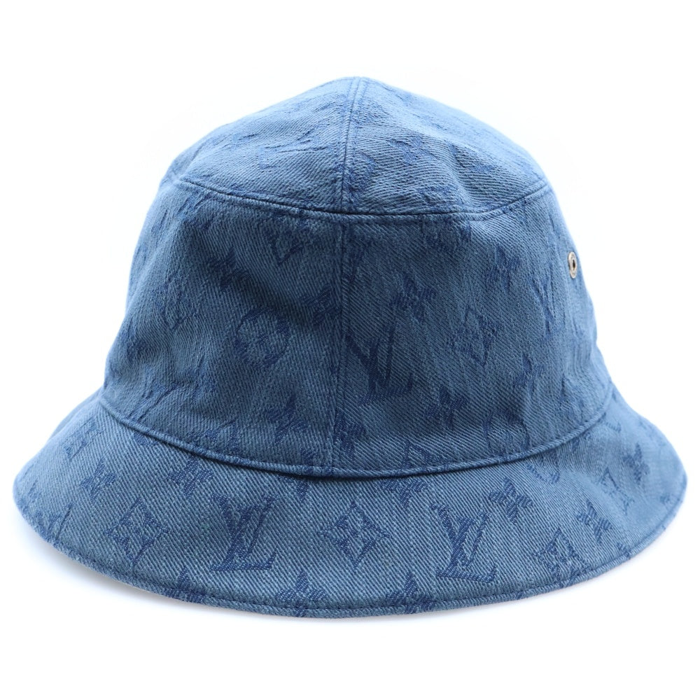 LOUIS VUITTON(ルイヴィトン) 19SS シャポーモノグラムデニムバケットハット 帽子 MP2440 インディゴブルー
