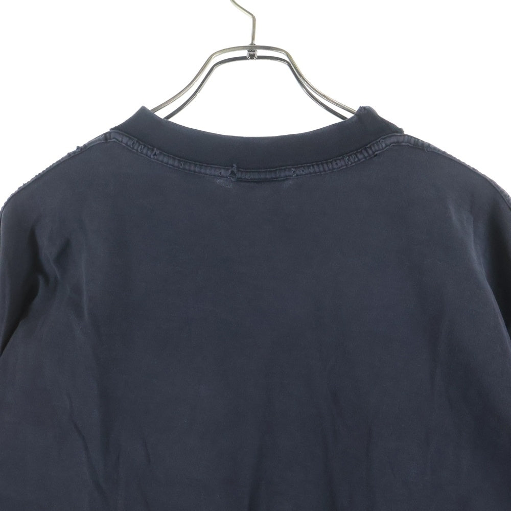 BALENCIAGA(バレンシアガ) 25SS Medium Fit T-Shirt インサイドアウトロゴ半袖Tシャツ 822441 TSVA2 ブラック