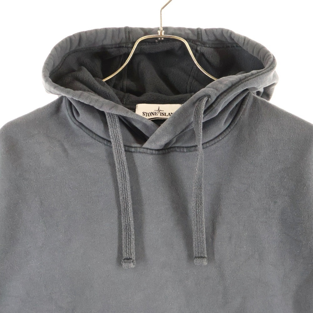 STONE ISLAND(ストーンアイランド) 21AW BRUSHED COTTON FLEECE ブラッシュドパッチプルオーバーパーカー 751564120 グレー