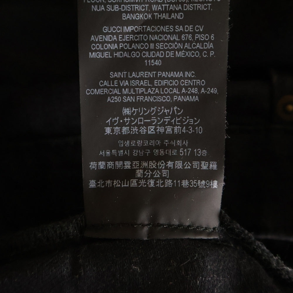 SAINT LAURENT PARIS(サンローランパリ) ストレッチスキニーデニムパンツ 527389 YS500 ブラック