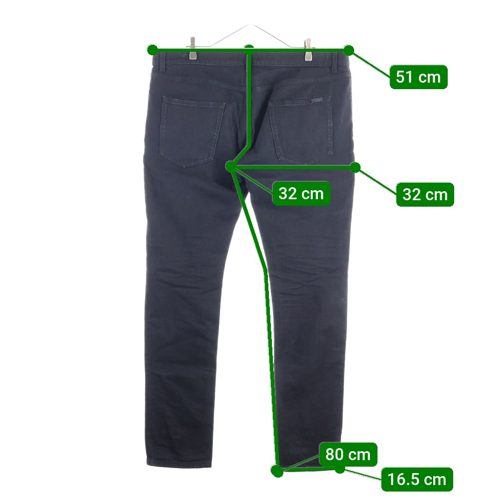 SAINT LAURENT PARIS(サンローランパリ) ストレッチスキニーデニムパンツ 527389 YS500 ブラック