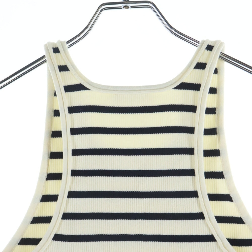 CELINE(セリーヌ) クロップドボーダータンクトップ スポーツトップ 2A220372N ホワイト レディース