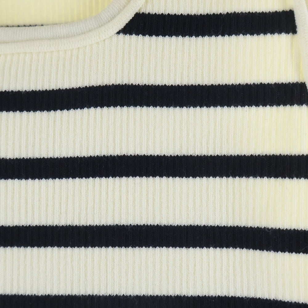 CELINE(セリーヌ) クロップドボーダータンクトップ スポーツトップ 2A220372N ホワイト レディース