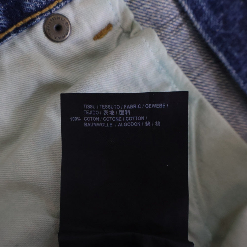 SAINT LAURENT PARIS(サンローランパリ) 16SS ニークラッシュスキニーデニムパンツ 410106 Y835L ブルー