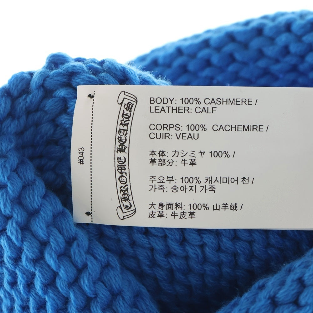CHROME HEARTS(クロムハーツ) BEANIE CASH クロスパッチ付きカシミアビーニー
