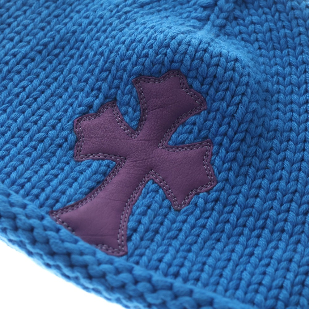 CHROME HEARTS(クロムハーツ) BEANIE CASH クロスパッチ付きカシミアビーニー