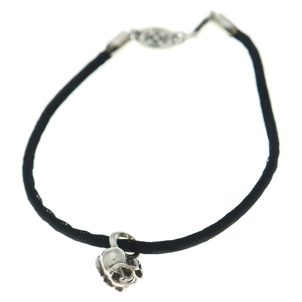 CHROME HEARTS(クロムハーツ) KZ BRACELET STAR KZ ケーゼット ハートスタック シルクブレスレット ブラック/シルバー