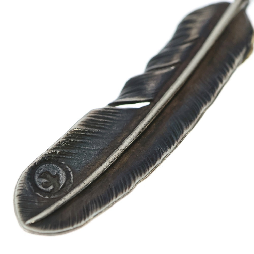 goro's(ゴローズ) 【オールド】上金特大フェザー 右向き ペンダントトップ シルバー/ゴールド BGA007