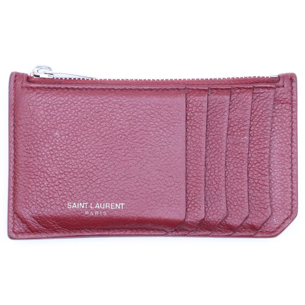 SAINT LAURENT PARIS(サンローランパリ) フラグメント ジップポーチ レッド