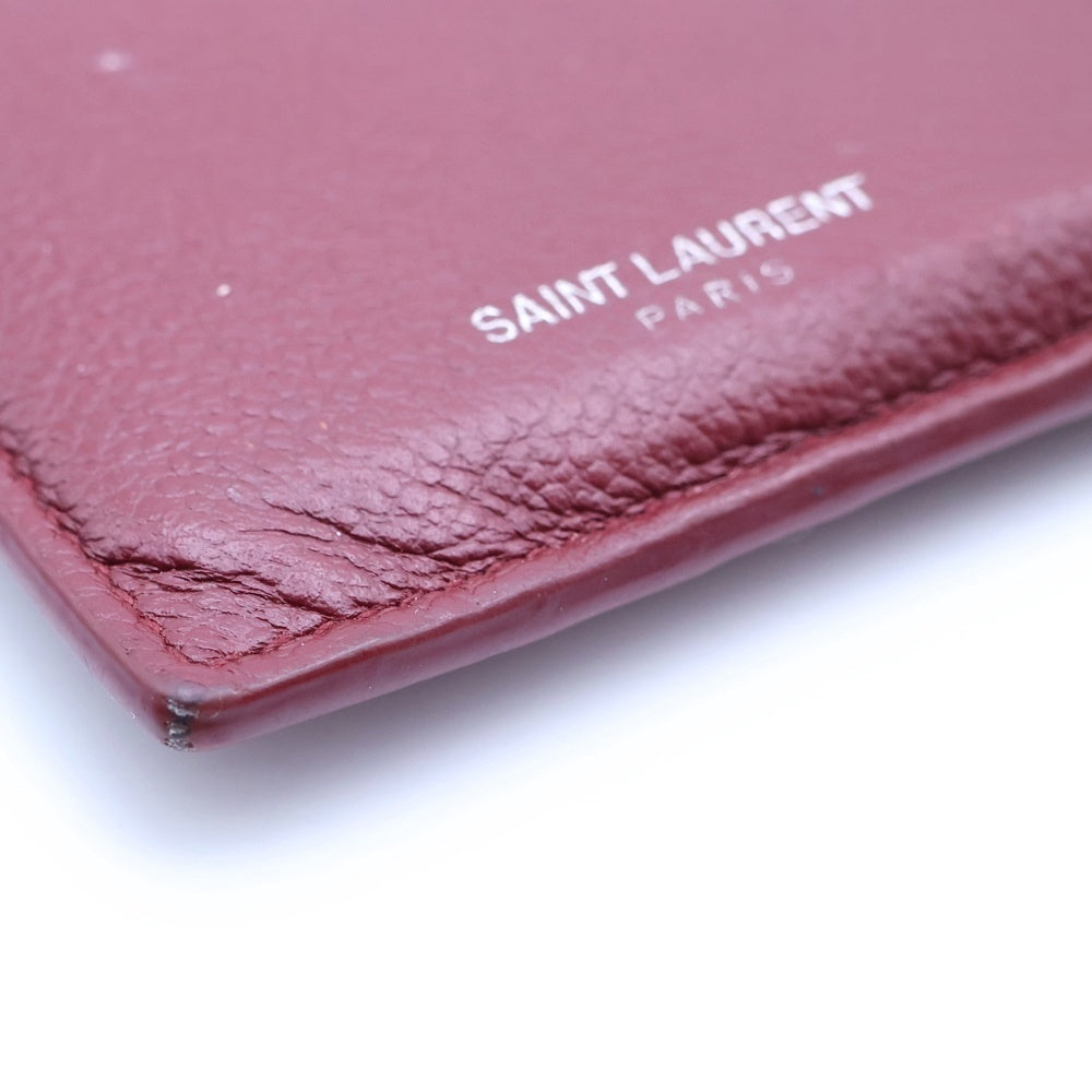 SAINT LAURENT PARIS(サンローランパリ) フラグメント ジップポーチ レッド