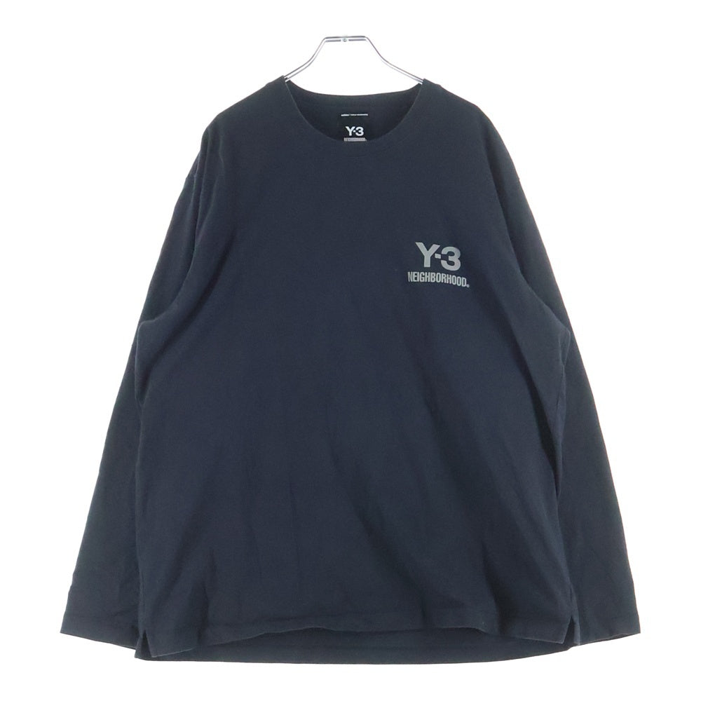 Y-3(ワイスリー) NBHD LOGO LS 半袖Tシャツ ブラック JW7001