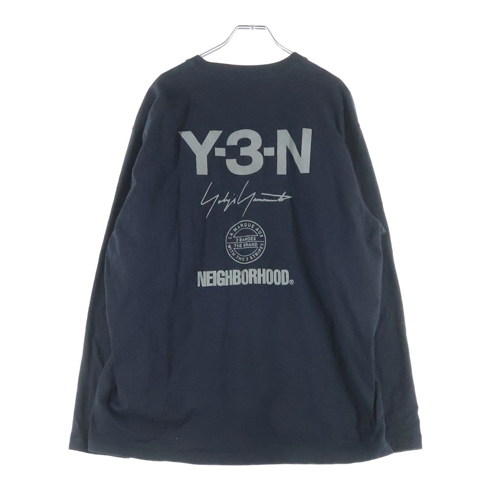 Y-3(ワイスリー) NBHD LOGO LS 半袖Tシャツ ブラック JW7001