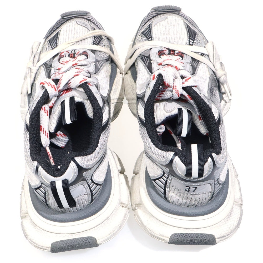 BALENCIAGA(バレンシアガ) 3XL SNEAKER スリーエックスエル ユーズド加工メッシュローカットスニーカー レディース 734731 ホワイト/シルバー