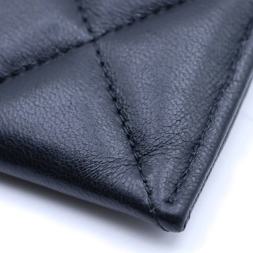 CHANEL(シャネル) シャネル19 CCマーク ラムスキンレザーカードケース AP1167 ブラック