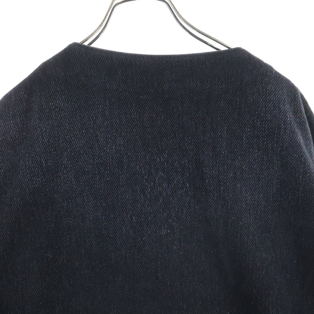 CHANEL(シャネル) 19SS 2019P ツイードデニムノーカラージャケット P60751V46402 ブラック レディース