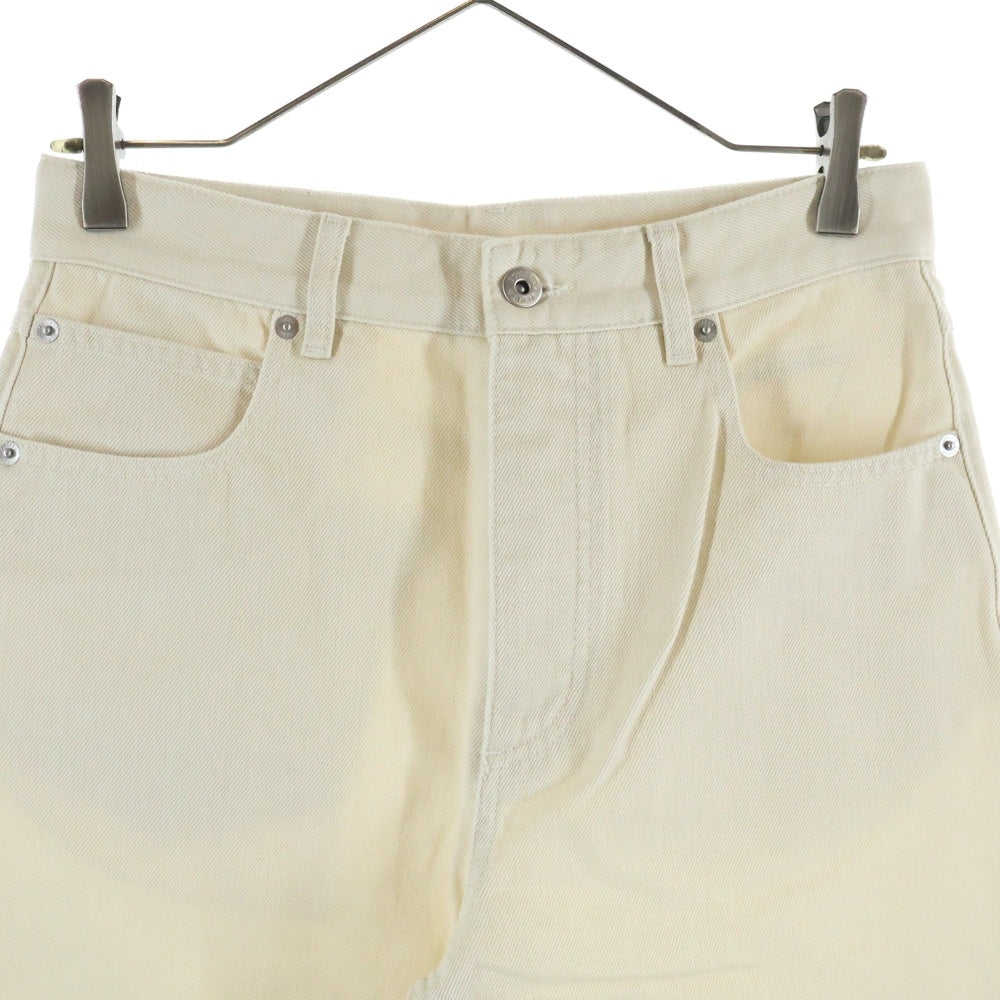BOTTEGA VENETA(ボッテガヴェネタ) 25SS Turned Up Jeans ターンアップデニムパンツ 824659 V5DV0 ホワイト レディース