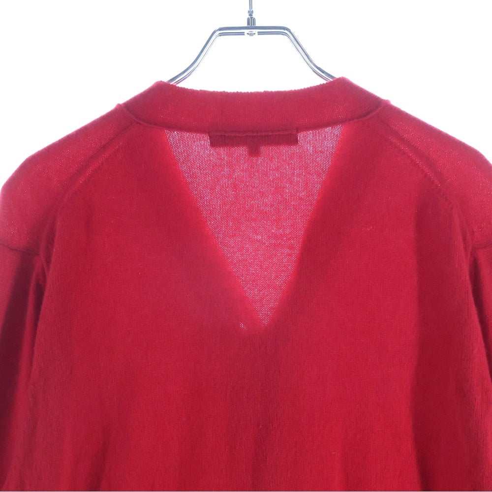 CHROME HEARTS(クロムハーツ) × COMME des GARCONS CASHMERE CARDIGAN クロスボールボタン カシミア ニットカーディガン レッド KP-N001 レディース