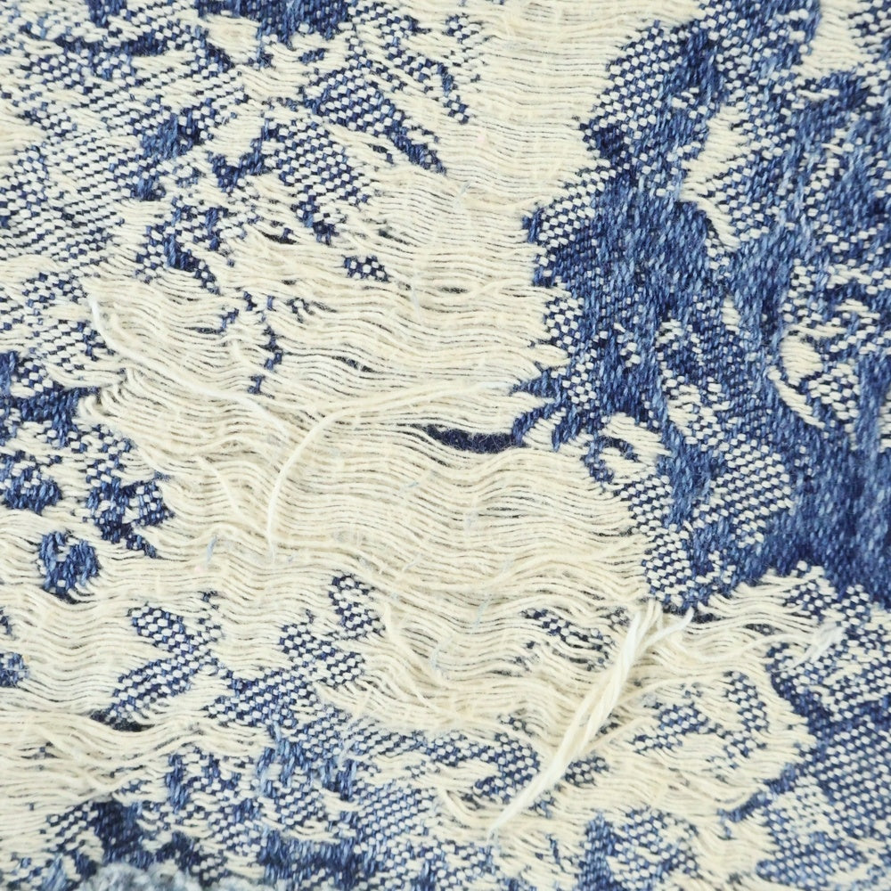 LOUIS VUITTON(ルイヴィトン) 22AW フローラルパターンカーペンターデニムパンツ ハーフパンツ RM222 PM9 HND65W インディゴブルー