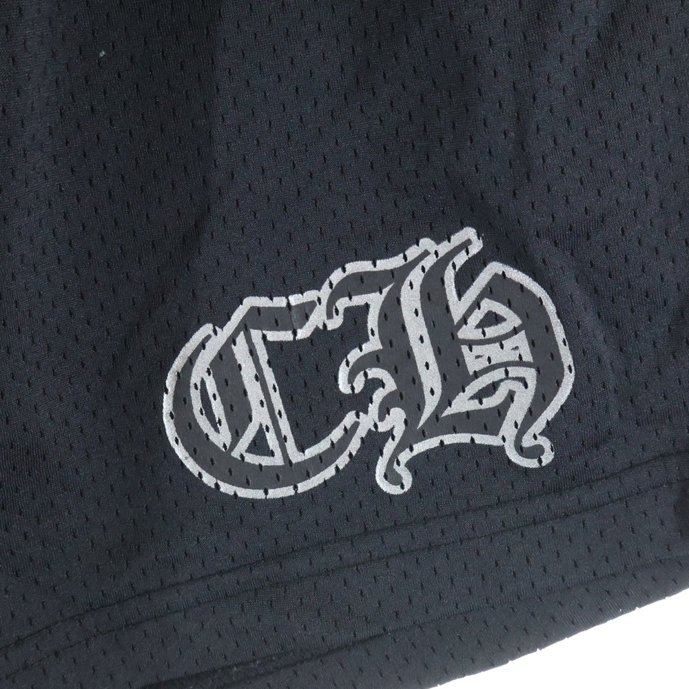 CHROME HEARTS(クロムハーツ) MESH VARSITY SHORTS CHプリントメッシュハーフパンツ ブラック