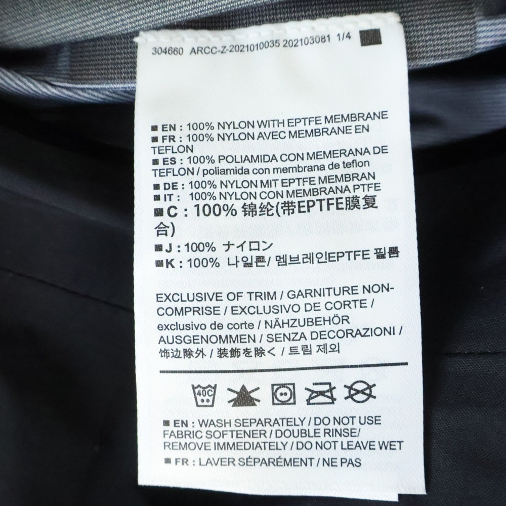 ARC'TERYX(アークテリクス) Beta LT Jacket ベータマウンテンジャケット ブラック 26844