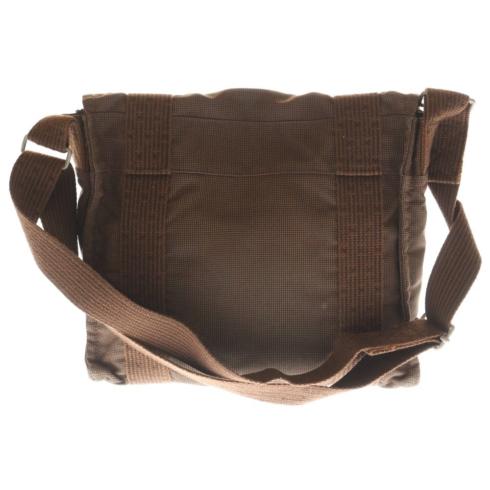 HERMES(エルメス) エールライン バサスPM キャンバスショルダーバッグ ブラウン