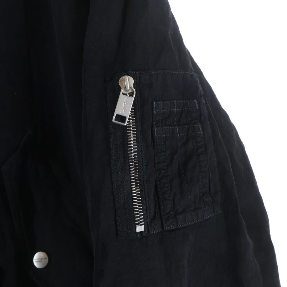 ENFANTS RICHES DEPRIMES(アンファンリッシュデプリメ) 24AW Aktionskunst Bomber Jacket アートプリントデザインボンバージャケット ブラック