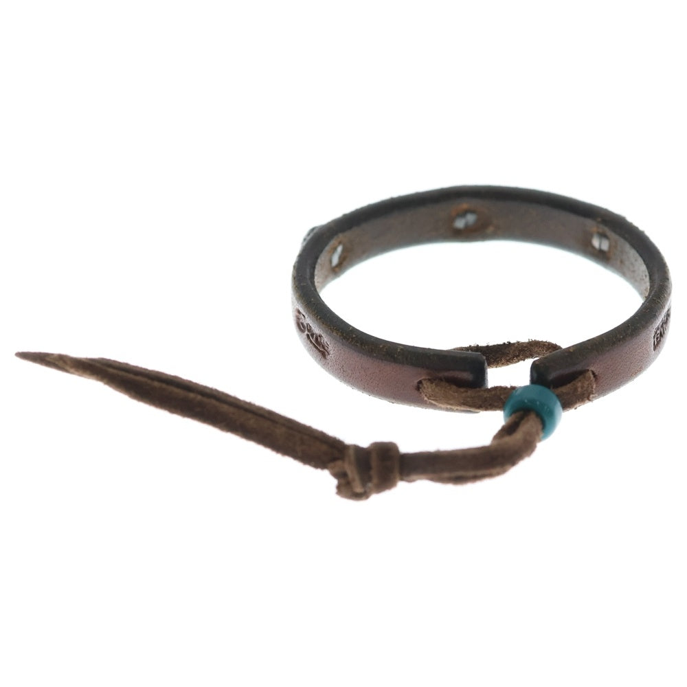 goro's(ゴローズ) アポロコンチョ付きレザーブレスレット シルバーブラウン