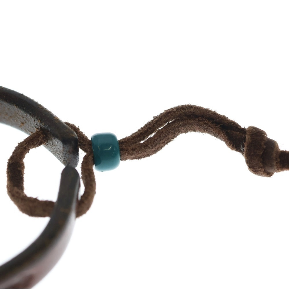 goro's(ゴローズ) アポロコンチョ付きレザーブレスレット シルバーブラウン