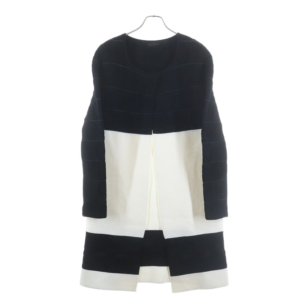 CHROME HEARTS(クロムハーツ) CHプラス総柄バイカラーニットコート ガウン レディース ブラック/ホワイト