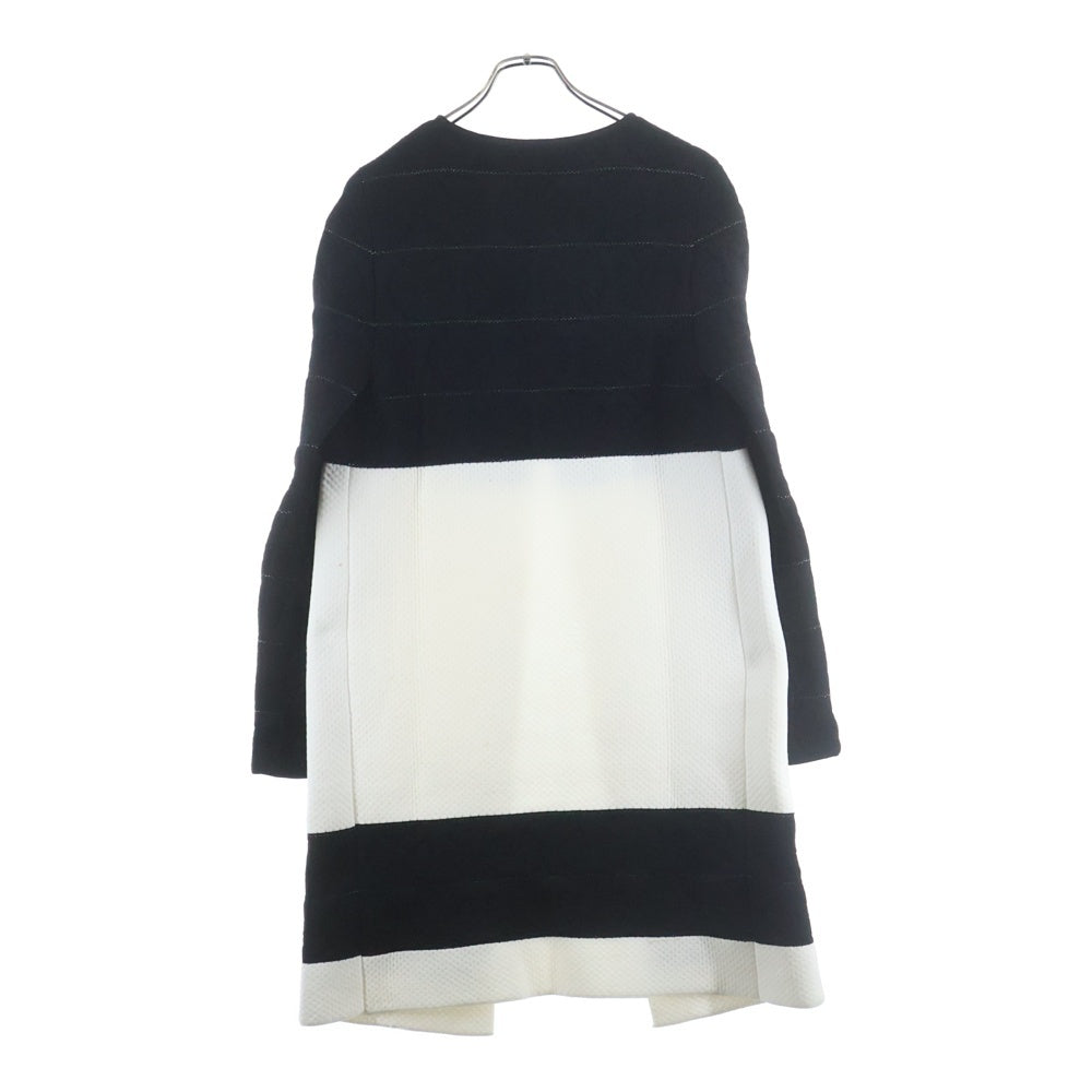 CHROME HEARTS(クロムハーツ) CHプラス総柄バイカラーニットコート ガウン レディース ブラック/ホワイト