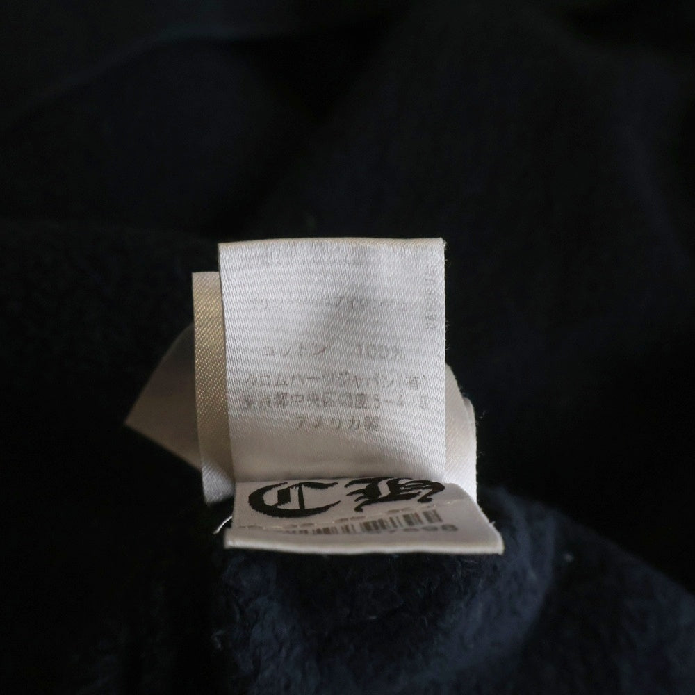 CHROME HEARTS(クロムハーツ) SWTSHRT PLVR 袖フローラルバックホースシュープリントプルオーバーパーカー フーディー ブラック