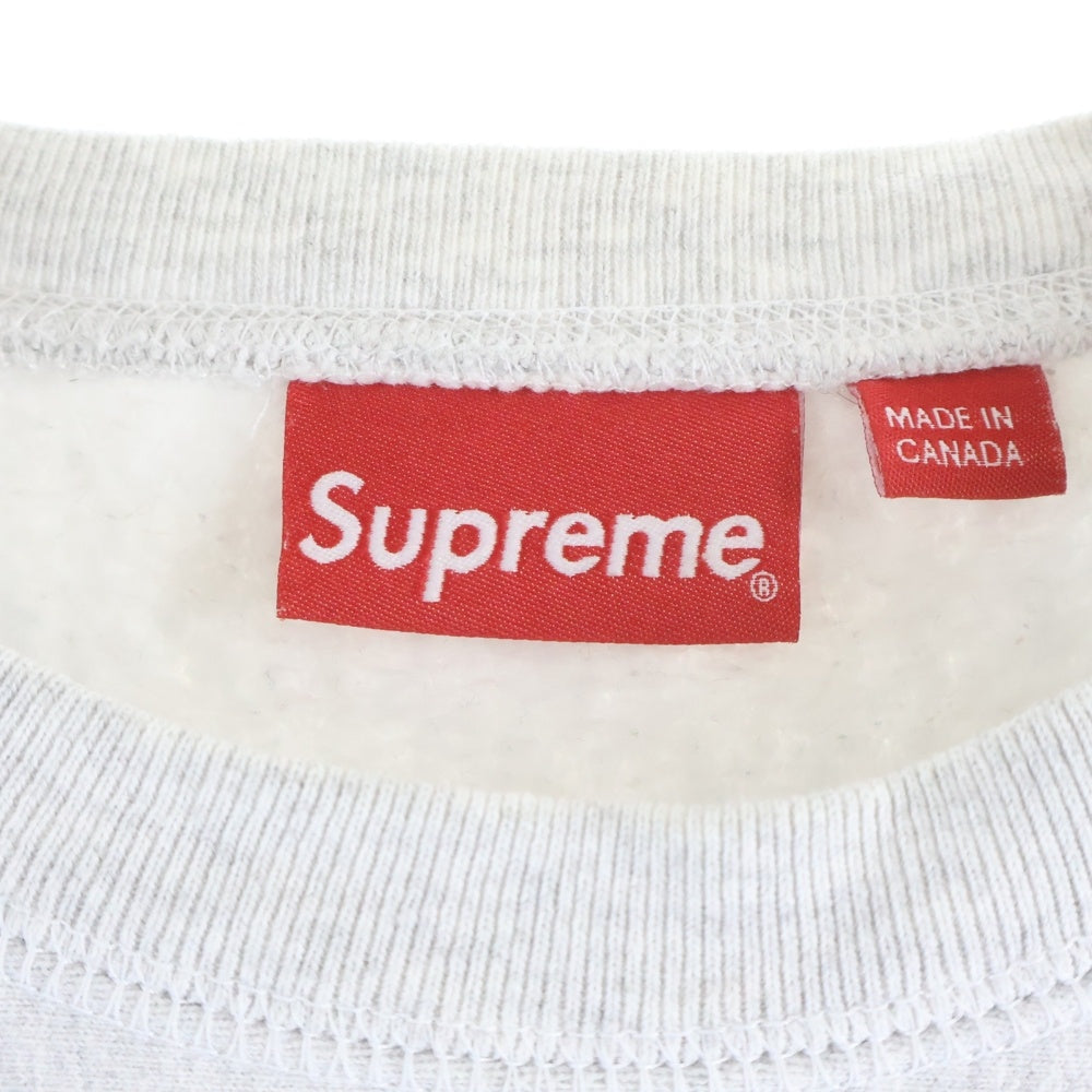 SUPREME(シュプリーム) 18AW Box Logo Crewneck Sweatshirt ボックスロゴクルーネック長袖スウェットトレーナー グレー
