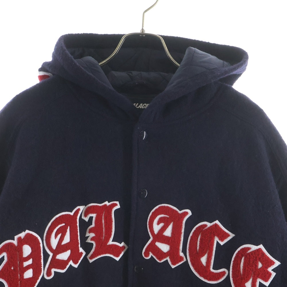 Palace Skateboards(パレススケートボーズ) 24AW Hooded Varsity Jacket フーデッドバーシティジャケット ネイビー