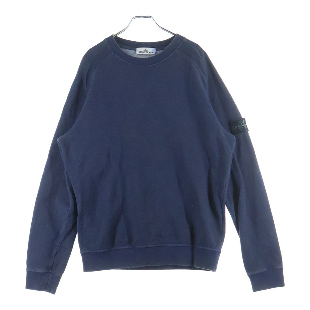 STONE ISLAND(ストーンアイランド) DUST COLOUR 製品染めワッペンスウェットトレーナー 731562290 ネイビー