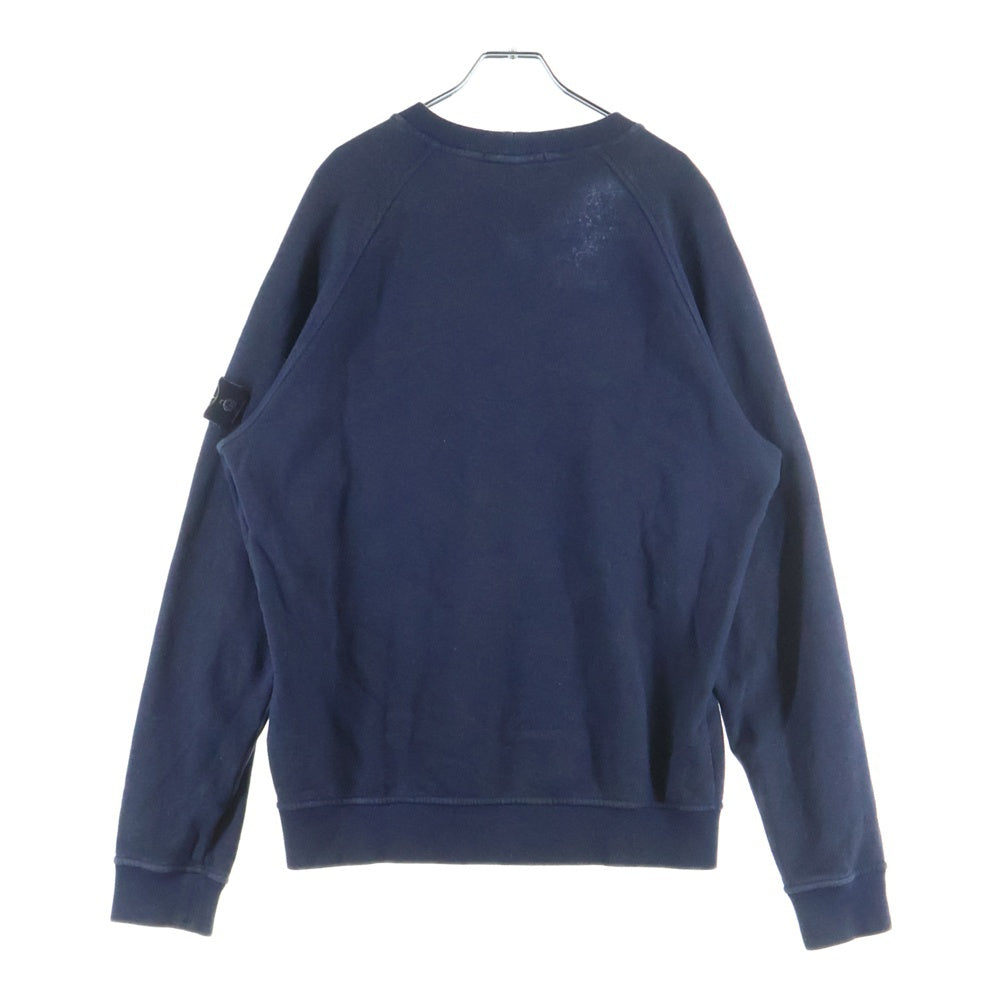 STONE ISLAND(ストーンアイランド) DUST COLOUR 製品染めワッペンスウェットトレーナー 731562290 ネイビー