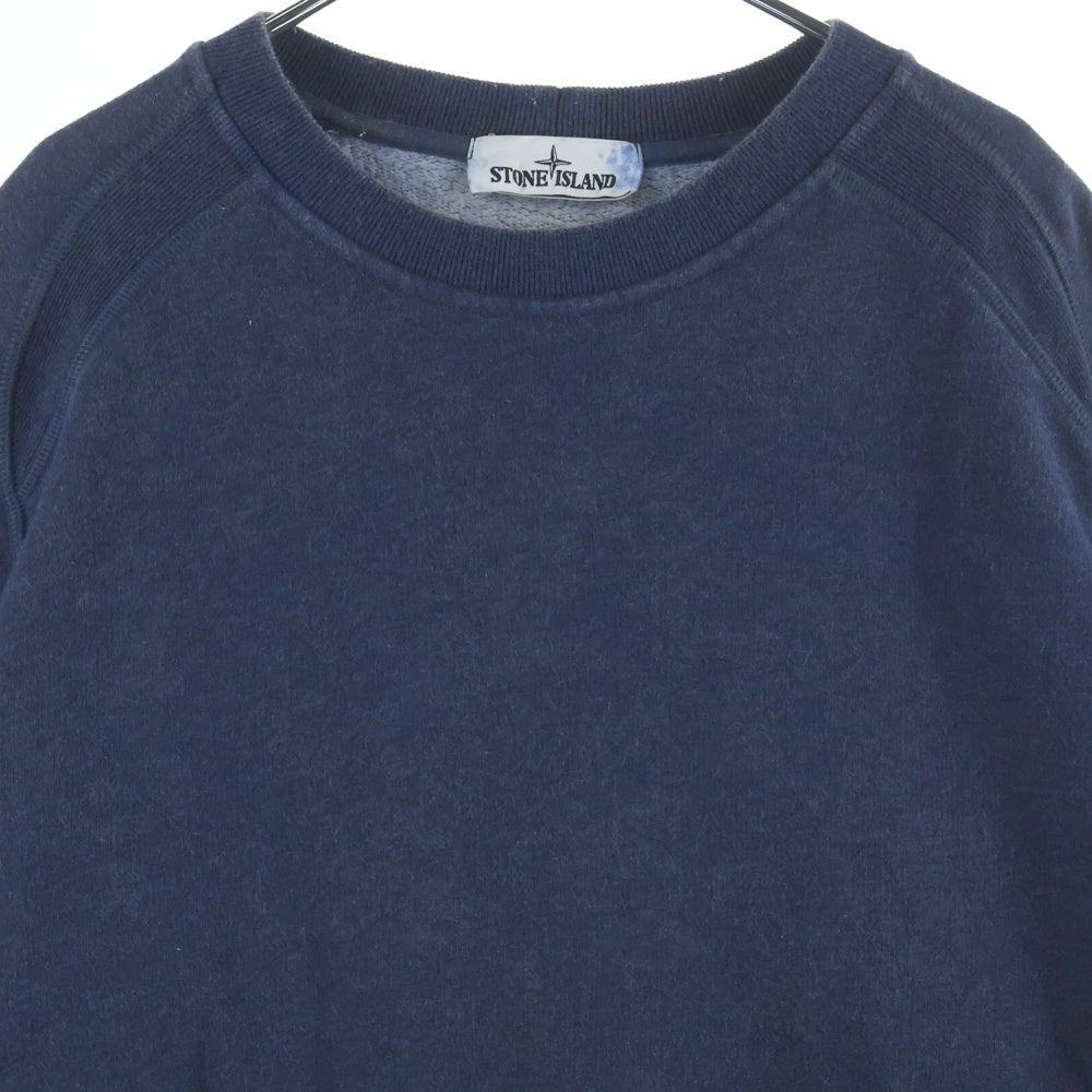 STONE ISLAND(ストーンアイランド) DUST COLOUR 製品染めワッペンスウェットトレーナー 731562290 ネイビー