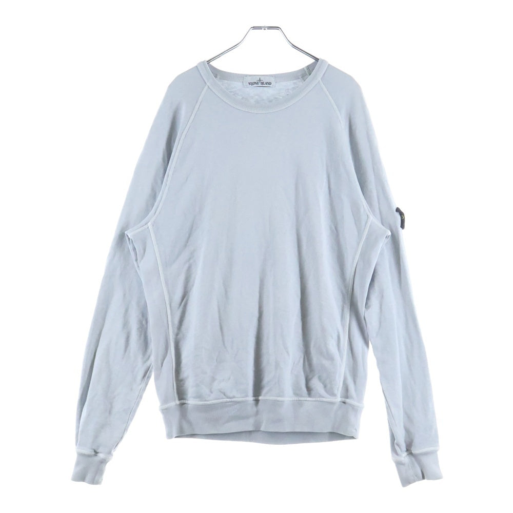 STONE ISLAND(ストーンアイランド) SWEATSHIRT ワッペンウォッシュドスウェットトレーナー 721566060 ブルー