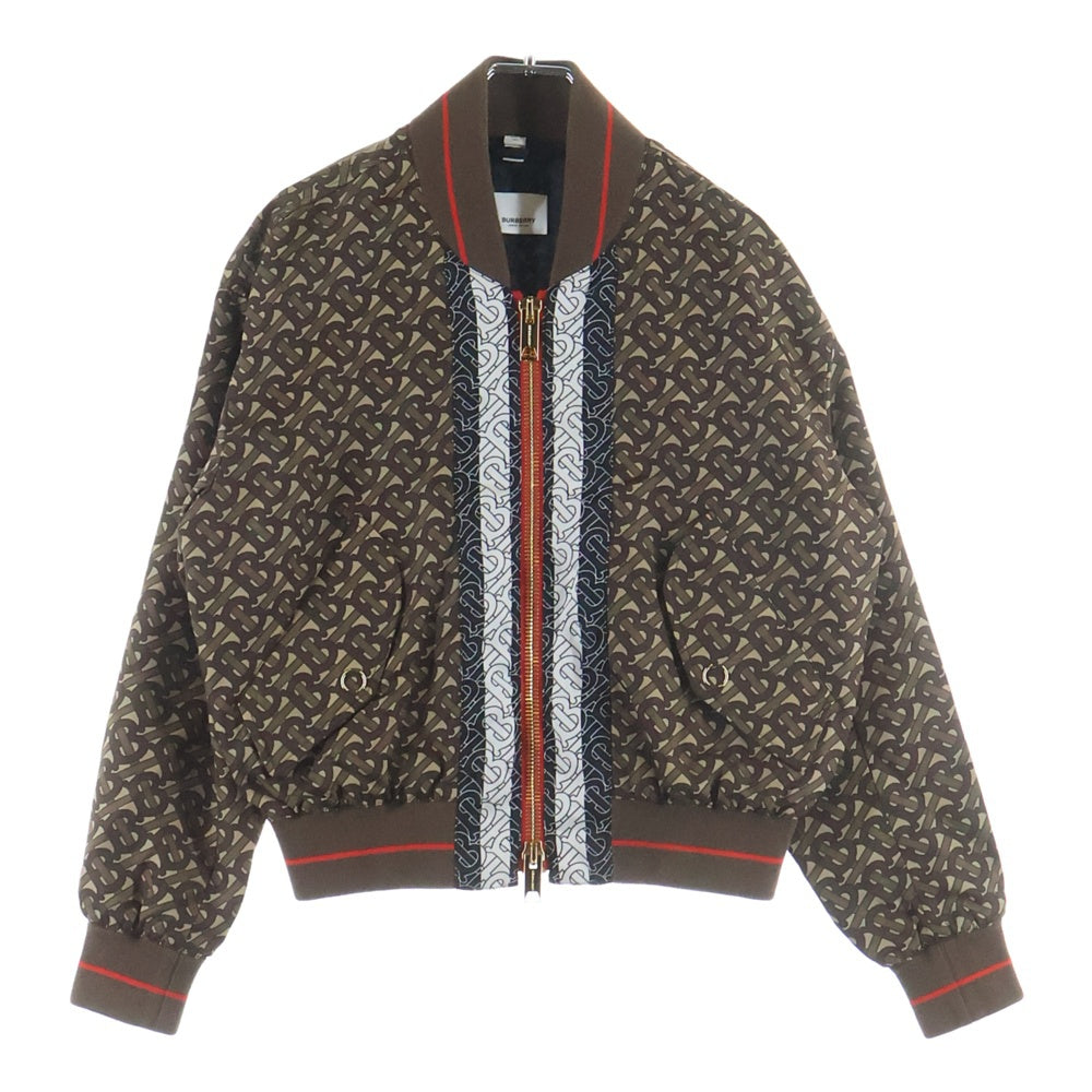 BURBERRY(バーバリー) TBモノグラム総柄ジップアップブルゾンジャケット 8021293 ブラウン レディース