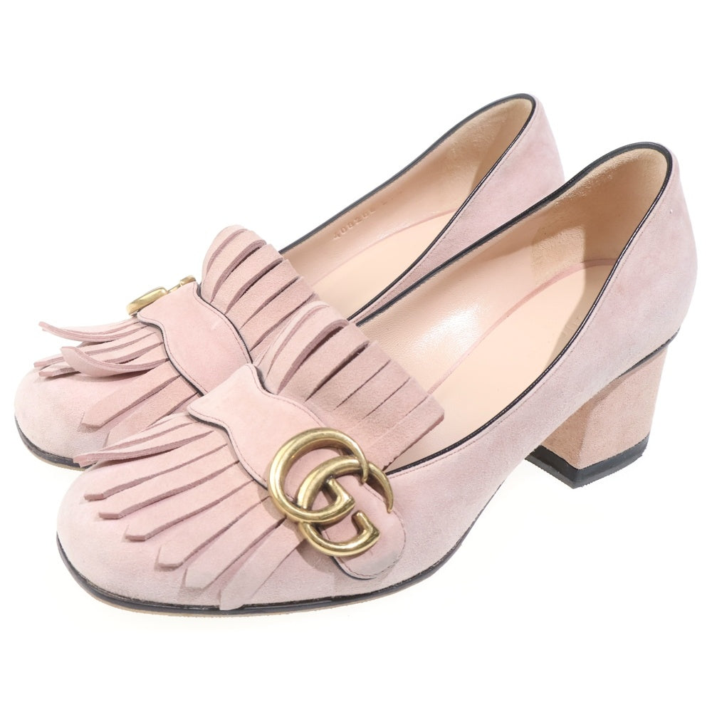 GUCCI(グッチ) GGマーモント タッセルパンプス 408208 ピンク レディース