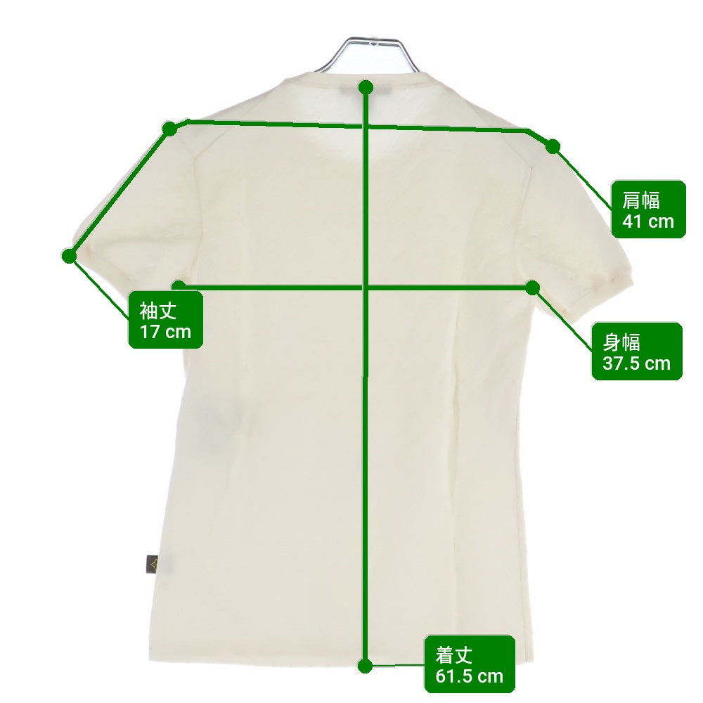 LOUIS VUITTON(ルイヴィトン) モノグラムエンボスドロゴ半袖カットソー Tシャツ ホワイト レディース