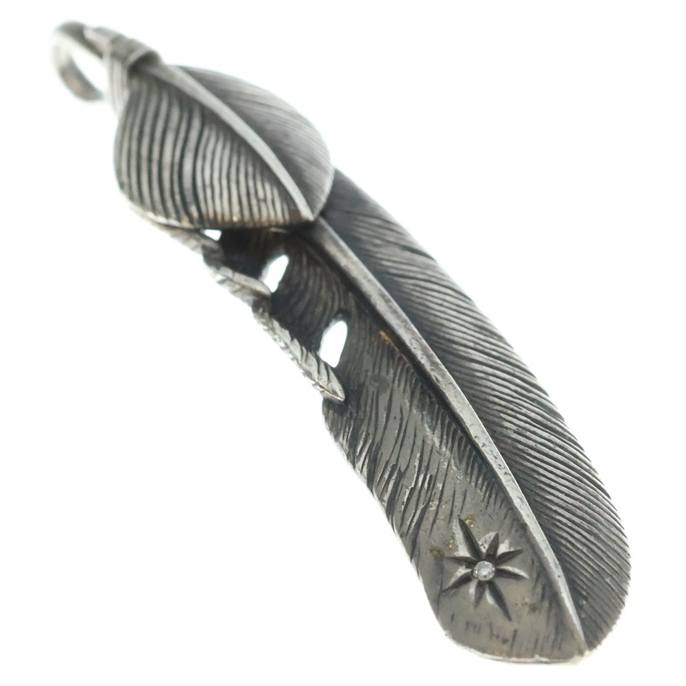 TADY & KING(タディアンドキング) ハートSVフェザー Lサイズ ※剣先ストーン付き シルバー