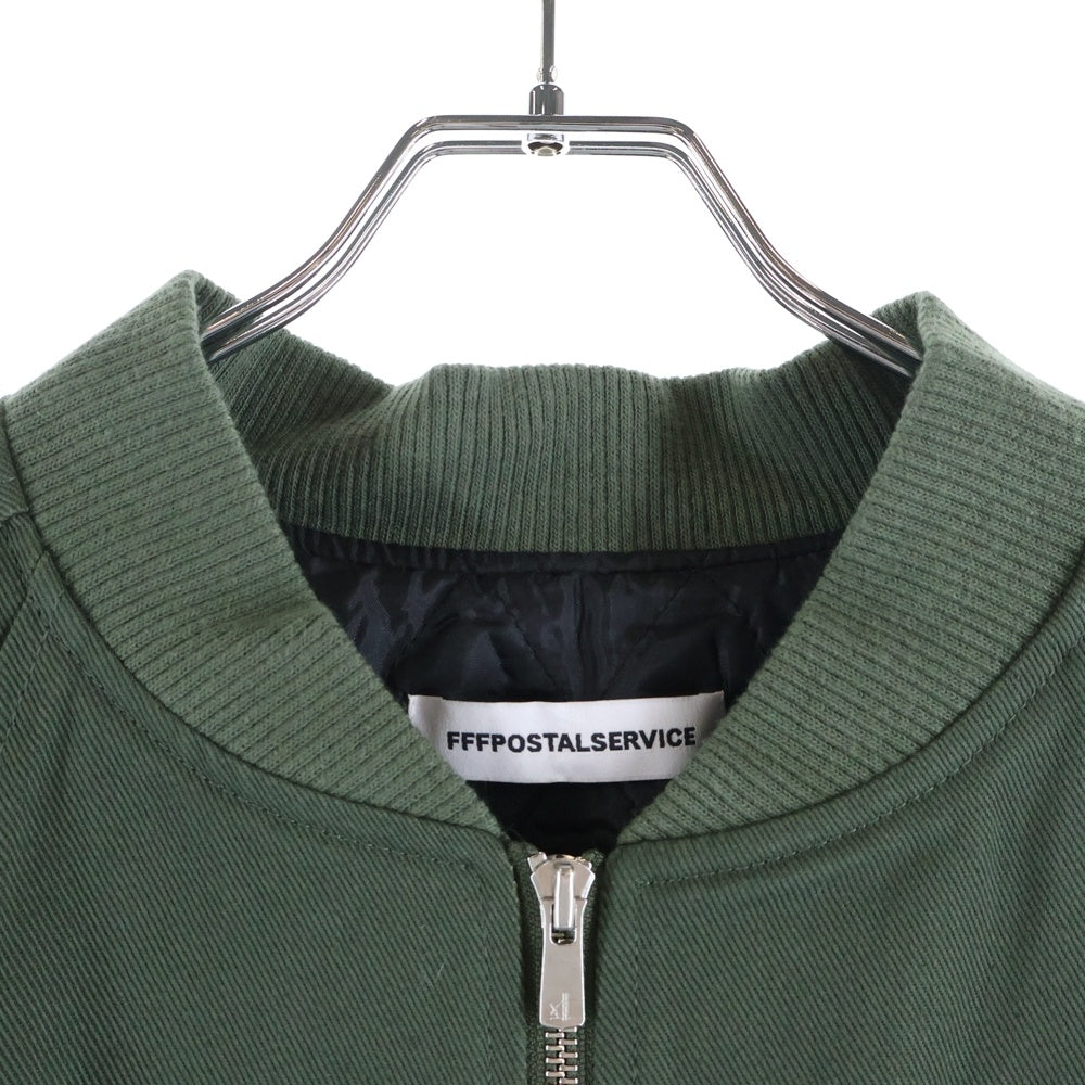 FFFPOSTALSERVICE(トリプルエフポスタルサービス) 25AW Darted MA-1 Bomber ダーテッドボンバージャケット FFFPSFW2505 グリーン