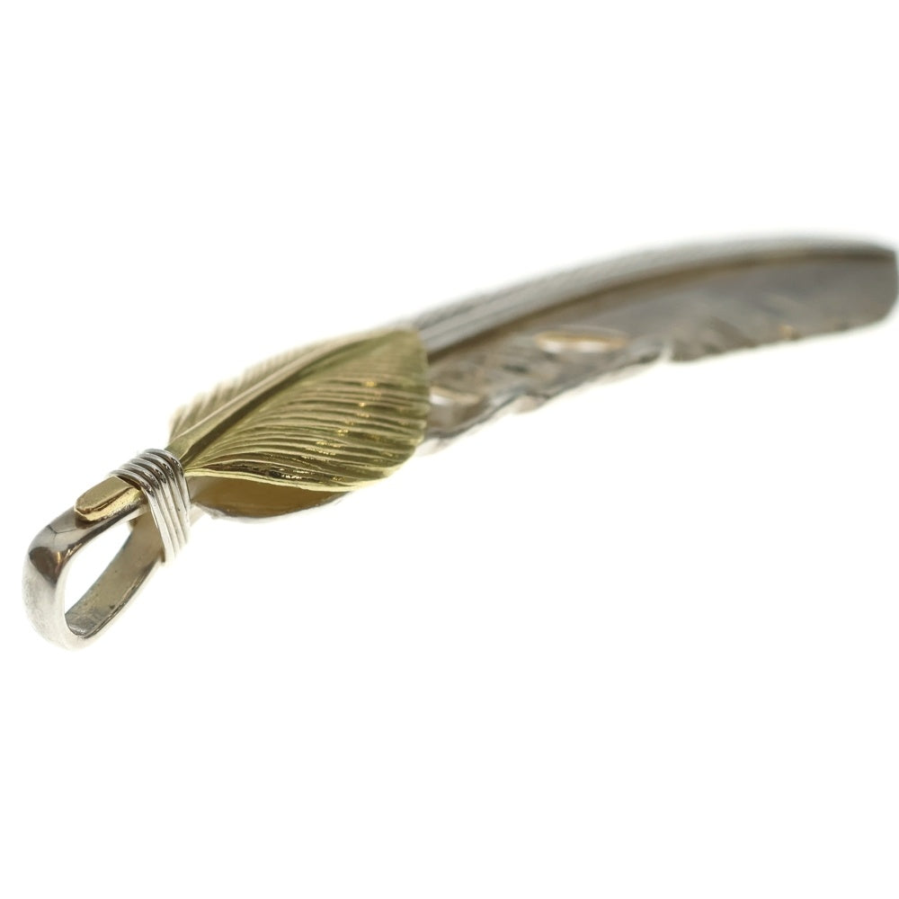 TADY & KING(タディアンドキング) K18特大ハートフェザー ペンダントトップ 左向き シルバー