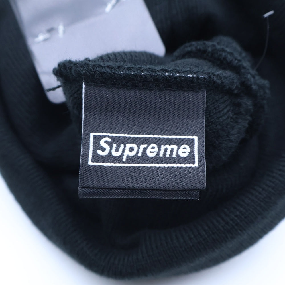 SUPREME(シュプリーム) 19AW ×New Era Bandana Box Logo Beanie ニューエラ バンダナ ボックスロゴ ビーニー ニット帽 帽子 ブラック