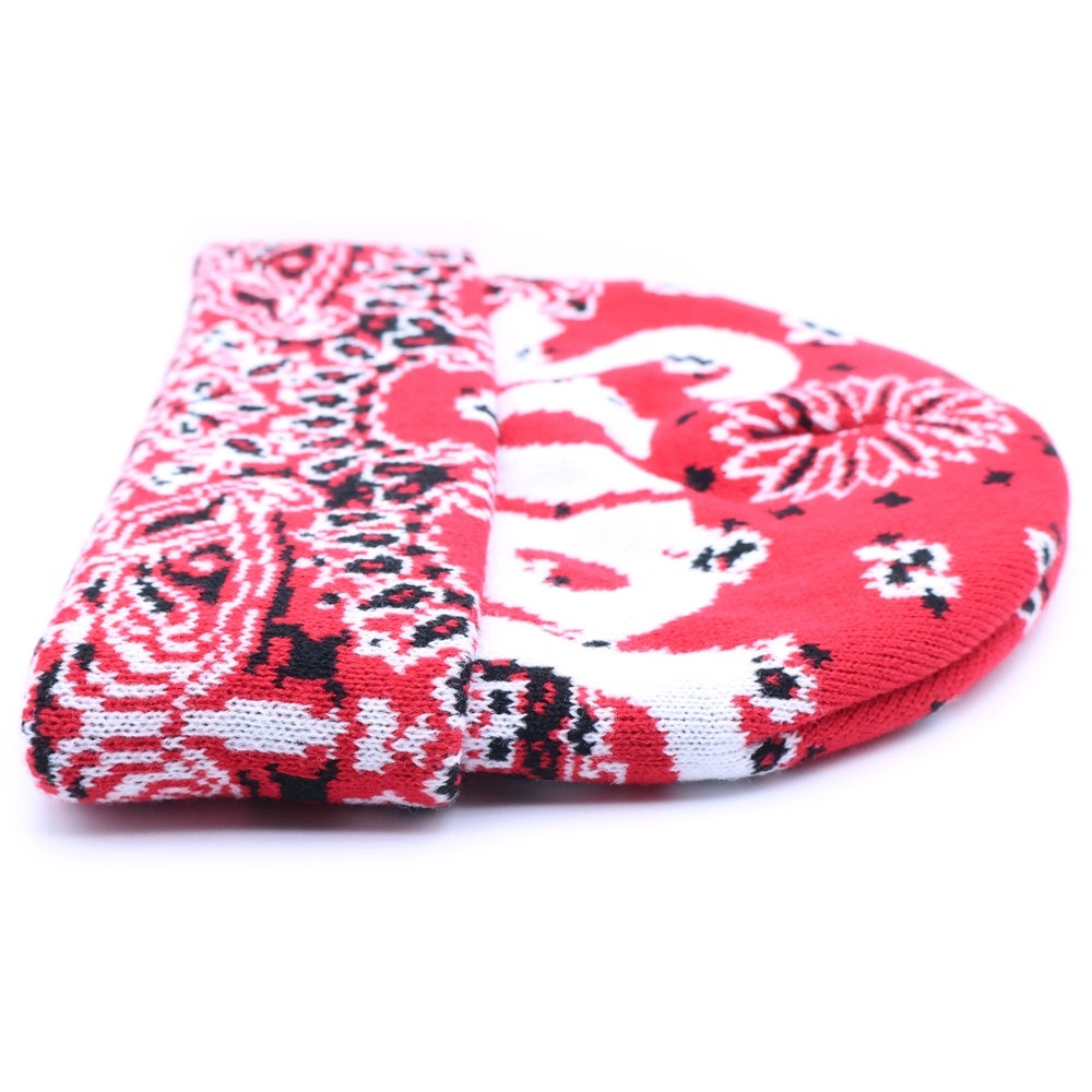 SUPREME(シュプリーム) 24AW Bandana Big Logo Beanie バンダナビッグボックスロゴ ニット帽 レッド